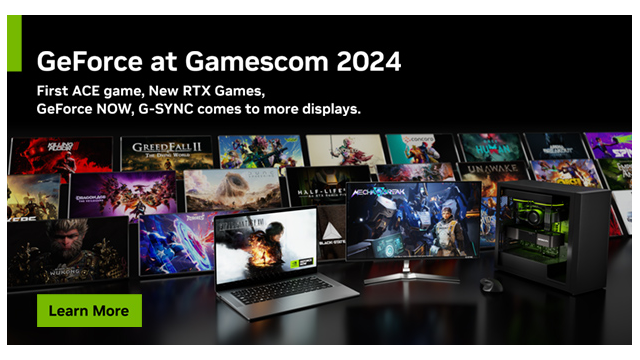 GeForce 重磅亮相 Gamescom 2024：ACE 数字人技术在首款游戏“解限机 (Mecha BREAK)”中展示，20 款全新 RTX 游戏公布，G-SYNC 技术将面向更多玩家